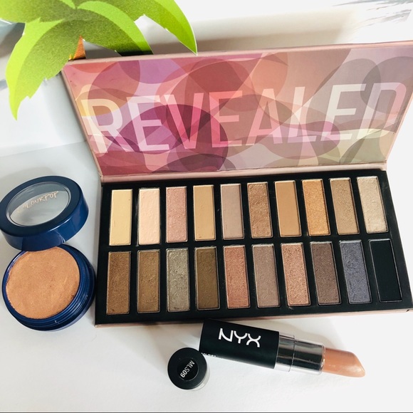 NYX Other - 20x Eyeshadow Palette + Highlighter & Lipstick Set